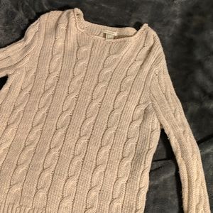 cream sweater